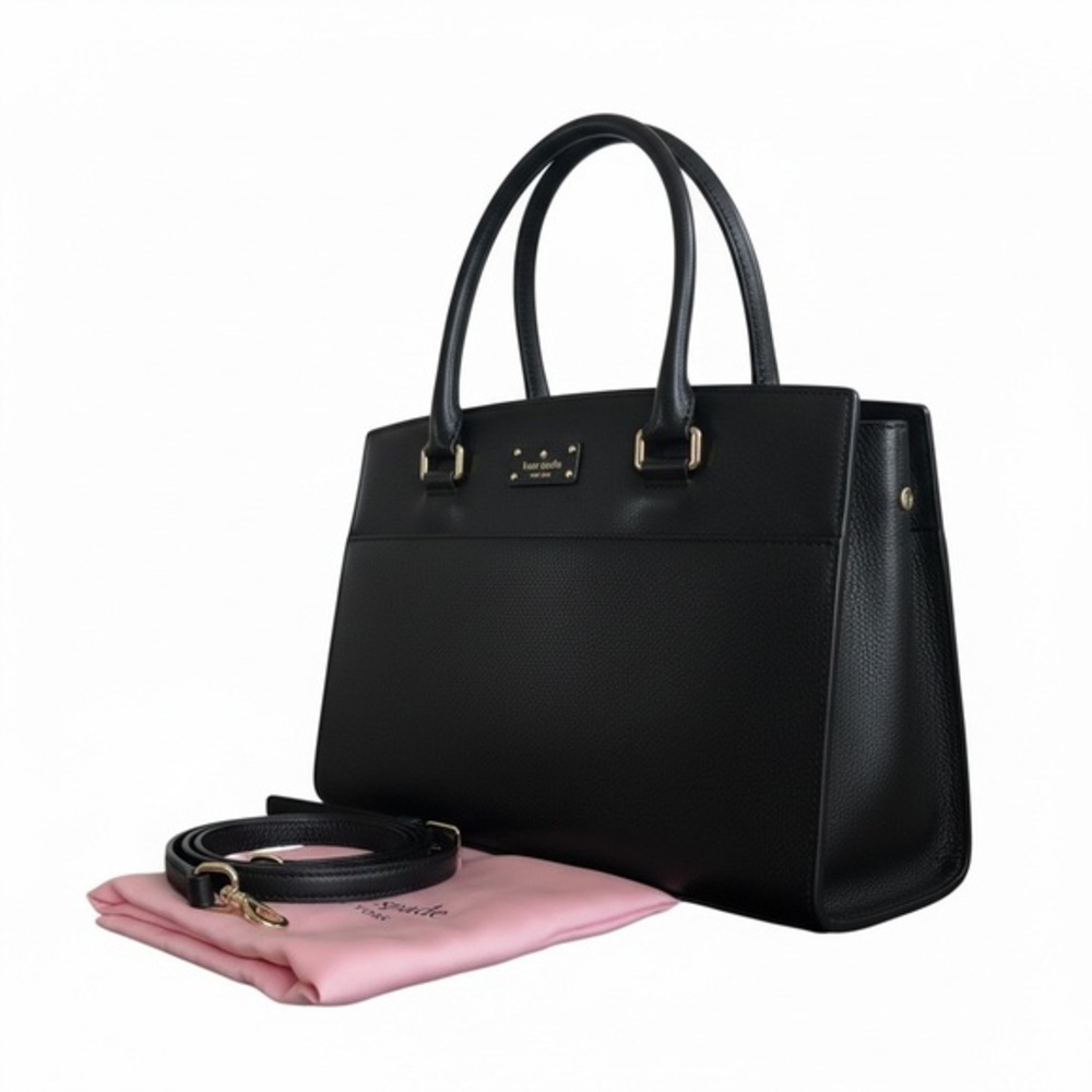 ✨ Kate Spade Black Pebbled Leather Satchel Crossbody – NWOT w/ Dust Bag ✨